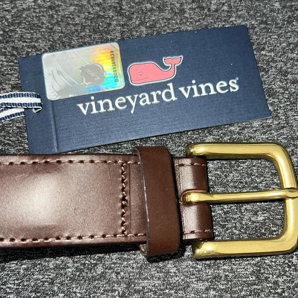 NWT Vineyard Vines Florida Panthers NHL Stripe Belt 44